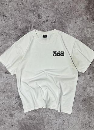 Футболка stussy & comme des garçons