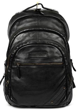 Большой кожаный рюкзак hill burry hb4013a 52см 2