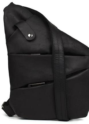 Чоловіча сумка-слінг через плече для лівші чорна tarwa ra-6405-4lx