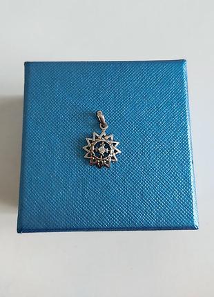 Кулон серебро звезда эрцгамма