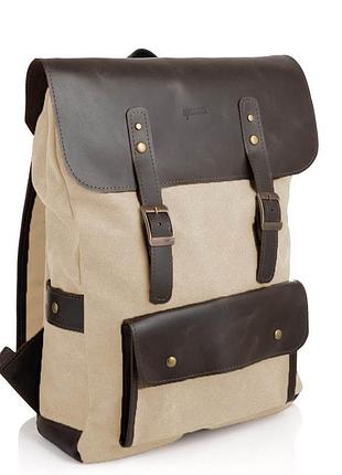 Молодежный рюкзак микс парусины и кожи rgj-9001-4lx tarwa