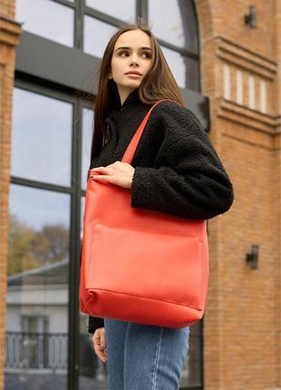Сумка sambag shopper tote sen червона