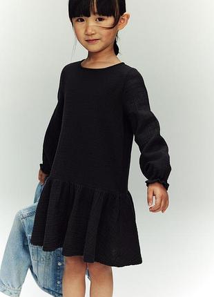Муслінова сукня на дівчинку black h&m