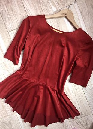 Замшевая блузка