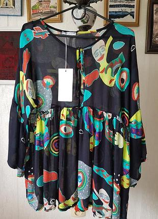 Чудова блузочка з тоненької натуральної тканини,  нова