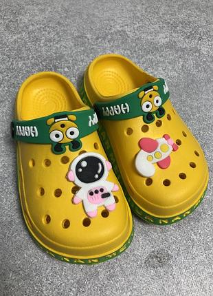 Дитячі крокси жовті