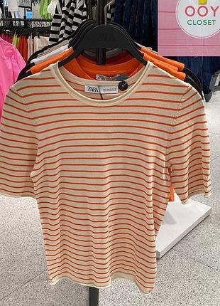 Футболка zara трикотажна