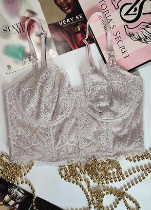 Victoria's secret 34d 75d 80c бюстральтер бюстье удлиненный корсетный