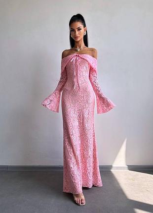 Длинное праздничное платье женский