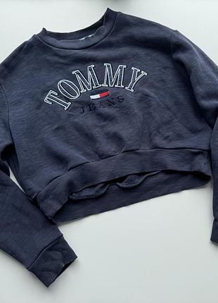 Свитшот tommy hilfiger оригинал кофта синяя