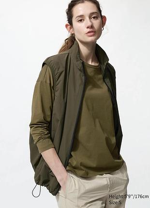 Лонгслів uniqlo airism cotton t-shirt (long sleeve)