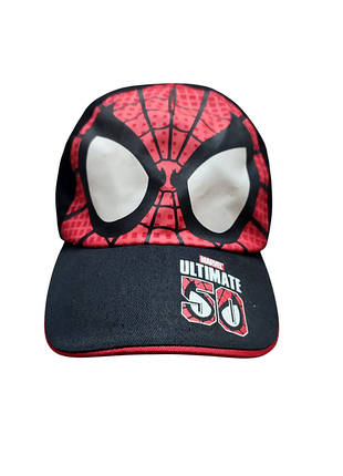 Кепка spiderman ultimate 50 человек паук детская бейсболка спайдермен бейс красный марвел marvel комиксы косплей супер герой красная шапка бейсик
