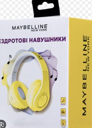Суперціна!!! навушники бездротові жовті maybelinne