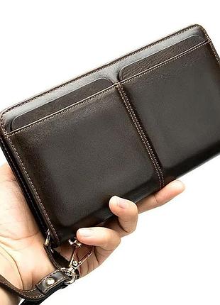 Чоловічий шкіряний клатч bexhill bx9020 на одне відділення з петлею