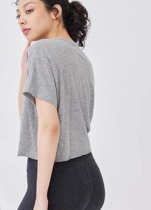 Спортивная футболка оверсайз кроп топ, трикотаж комбоджия