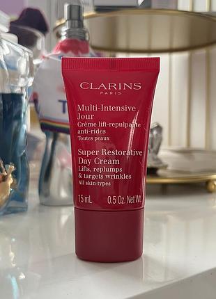 Оригінал денний відновлюючий крем для будь-якого типу шкіри clarins super restorative day cream