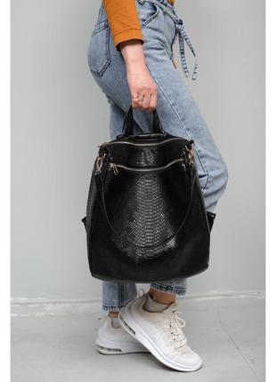 Жіночий місткий рюкзак black2 фото