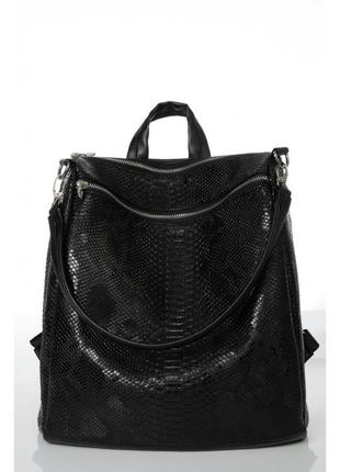 Жіночий місткий рюкзак black3 фото