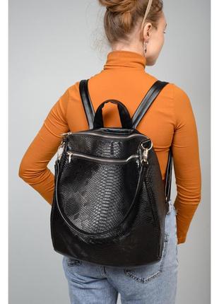 Жіночий місткий рюкзак black5 фото
