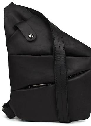 Чоловіча сумка-слінг через плече для лівші чорна tarwa ra-6405-3md