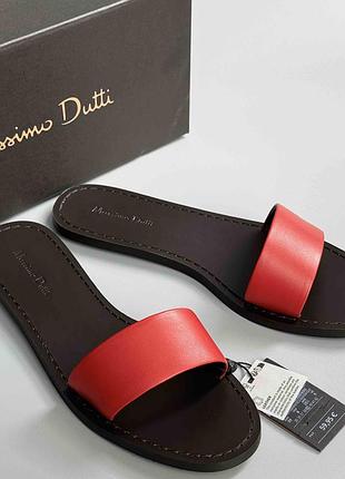 Шкіряні льопанці massimo dutti