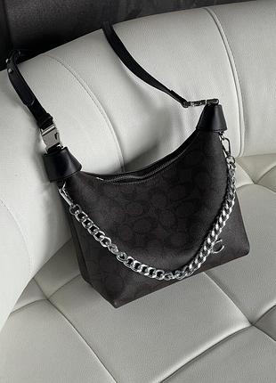 Женская сумка coach juliet shoulder bag коричневый коуч через плечо
