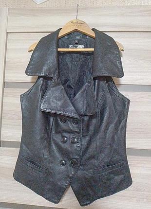 Marco pizzi кожаная безрукавка