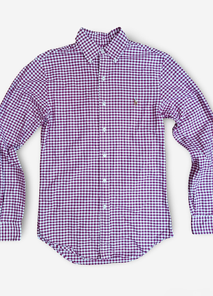 Рубашка в клетку oxford burberry x fred perry/оксфорд/в клетку/ральф лорен/мужская/оригинал/из хлопка/