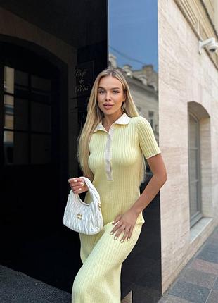 Женское платье с коротким рукавом платье поло