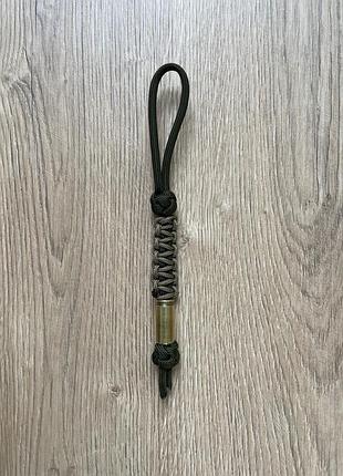 Темляк брелок з паракорду military paracord vs гільза зсу