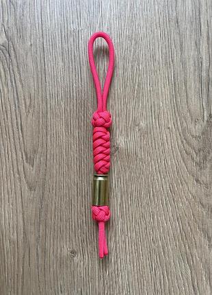 Темляк брелок из паракорда military paracord vs гильза. зсу8 фото