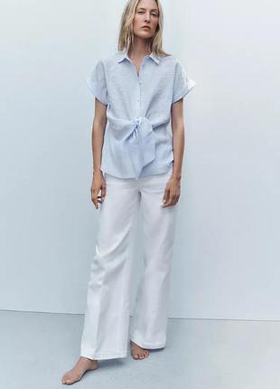 Джинсы z1975 wide leg с защипками и средней посадкой