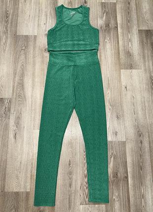 Жіночий спортивний костюм. лосіни+ топ. розмір l