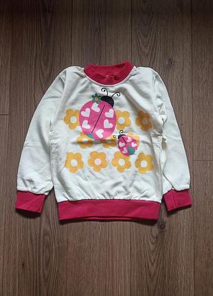 Свитшот легкий с рисунком солнышка р. 98