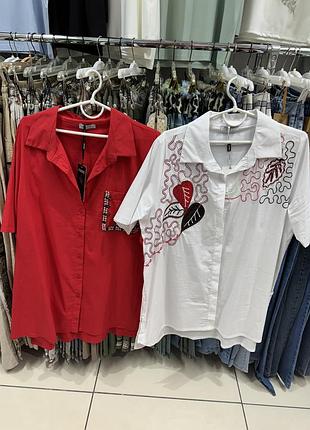 Жіноча рубашка літо з коротким рукавом турція