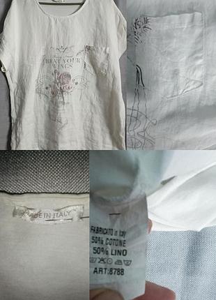 Блуза женская лен италия