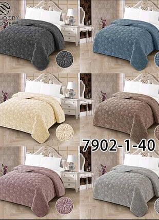 Велюрове покривало євро зірочка