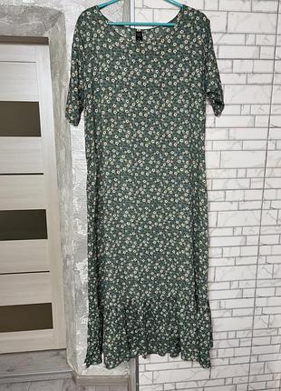 Сукня міді в квітковий принт
