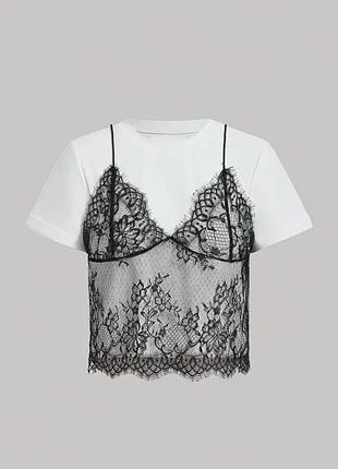Футболка з мереживом