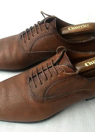 Оригінальні італійські туфлі на шнурках santoni