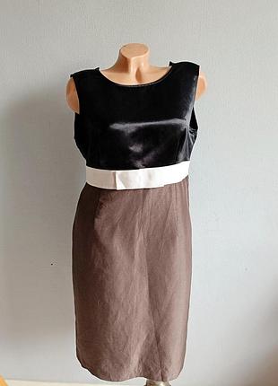 Класична сукня люкс бренду (шовк+льон).