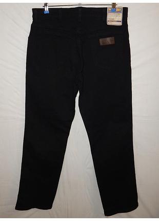 Джинсы wrangler texas stretch straight classic black. size w36 l32
