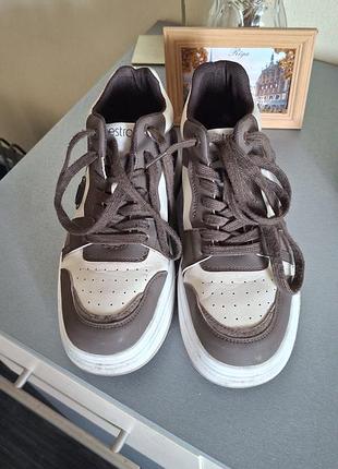 Хайтопы кожаные коричневые