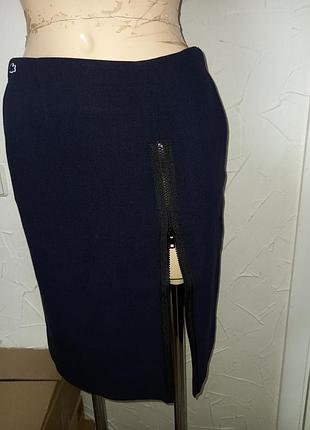 Юбка синя спідниця пряма lacoste
