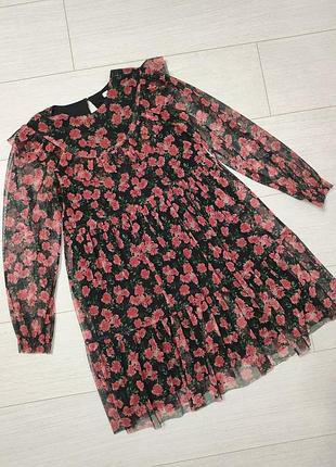 Ошатна сукня bluezoo в квітковий принт з рюшами