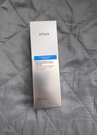 Anua 8 hyaluronic acid hydrating gentle foaming cleanser – зволожуюча пінка для вмивання з гіалуроновою кислотою 150 мл