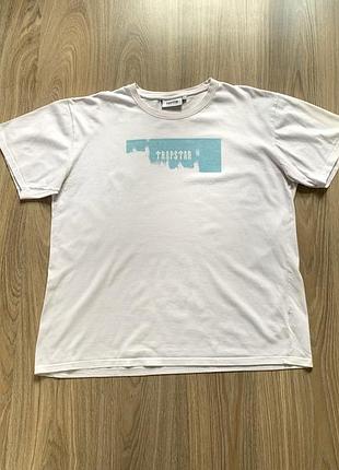 Чоловіча бавовняна футболка з принтом trapstar