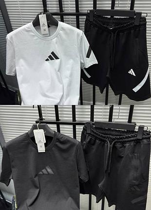 Новинка чоловічий літній костюм adidas шорти футболка