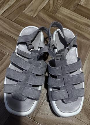 Босоніжки натуральна замша