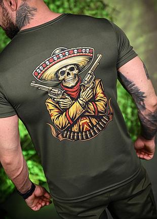 Тактическая потоотводная футболка mexico oliva п7706(2 - 02)